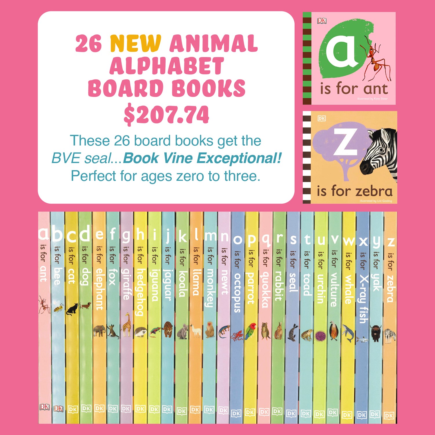 26 New Animal Alphabet Board Book Set 26 New Animal Alphabet Board Book Set