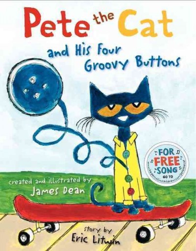 Pete the Cat and His Four Groovy Buttons (HC) petecatgroovybtnsHC