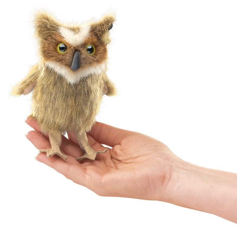 Mini Great Horned Owl Puppet Mini Great Horned Owl Puppet