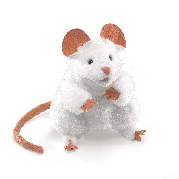 White Mouse Puppet Mouse puppet
