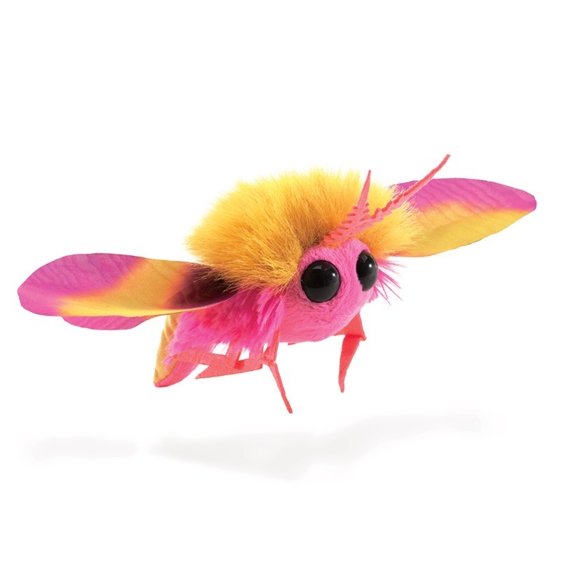 Mini Rosy Maple Moth Puppet Mini Rosy Maple Moth Puppet