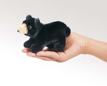 Mini Black Bear Puppet