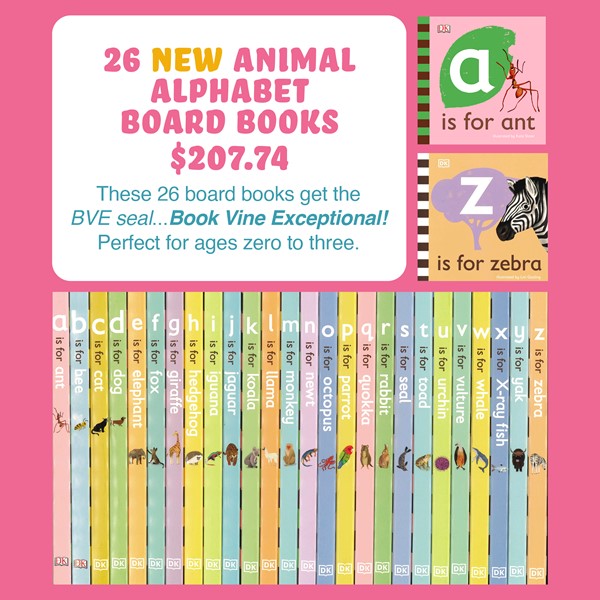 26 New Animal Alphabet Board Book Set